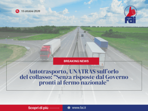 Comunicato stampa UNATRAS