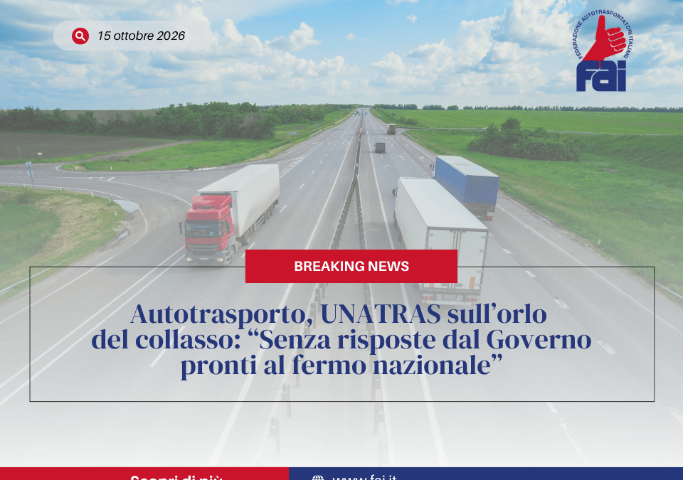 Comunicato stampa UNATRAS